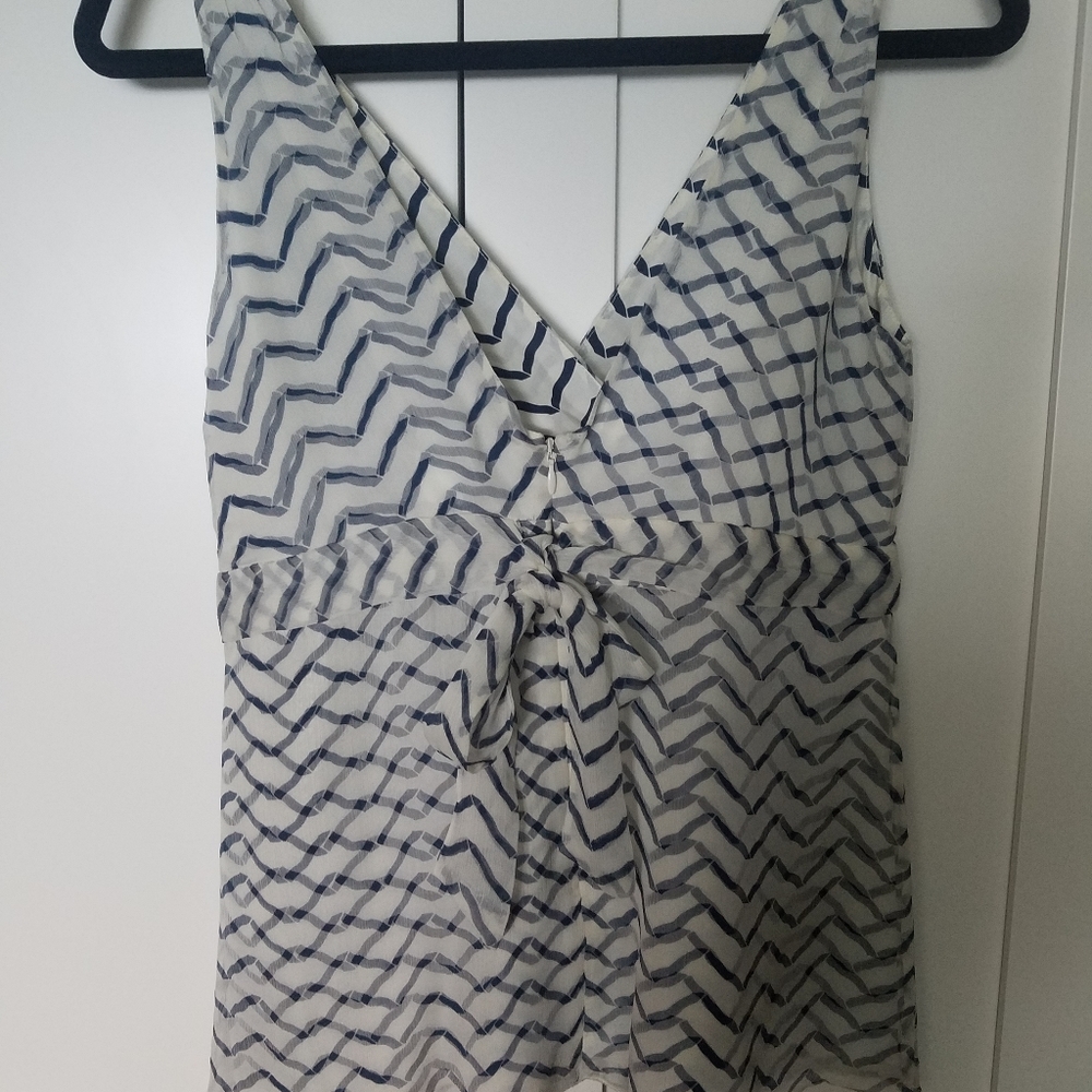 J Crew Navy &White Cami